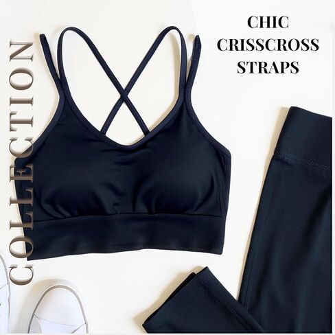 مخيط في حمالة صدر رياضية مبطن ، صدرية رياضية سترابي للنساء المثيرة crisscross لليوغا الجري الرياضي الرياضي لياقة البدنية in Kuwait