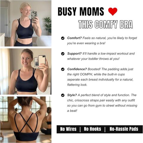 مخيط في حمالة صدر رياضية مبطن ، صدرية رياضية سترابي للنساء المثيرة crisscross لليوغا الجري الرياضي الرياضي لياقة البدنية in Kuwait