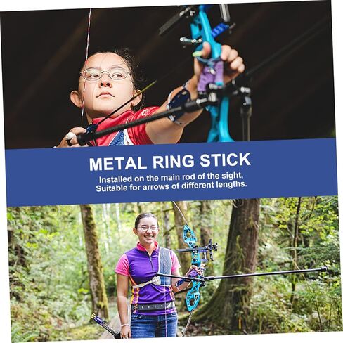 Kisangel Bow Arrow Clicker 1pc Outdoor Accessories Metal Ringing Stick Bow Clicker Recurve Bow Clicker Black Recurve Bow and Accessory Sight Magnetic Signal Sheet Aluminum Clicker Clicker in Saudi Arabia