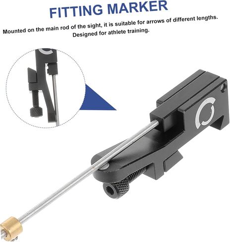 Kisangel Bow Arrow Clicker 1pc Outdoor Accessories Metal Ringing Stick Bow Clicker Recurve Bow Clicker Black Recurve Bow and Accessory Sight Magnetic Signal Sheet Aluminum Clicker Clicker in Saudi Arabia