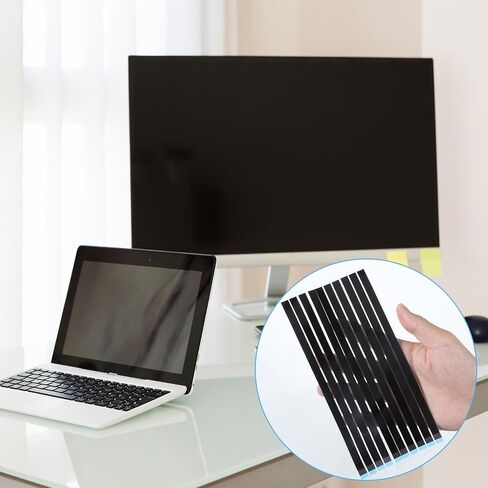 10 Pcs Laptop Screen Tape Screen Repair Tape Double Sided Tapes Replacement Easy Pull Tab Stretch Tapes for Tablets Mobile Phone Laptop LCD Screens Replacement (No Handle 190mm) Black in Saudi Arabia