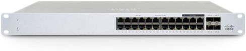 محول Meraki Cisco MS130-24P Cloud Managed Switch - 24x 1GbE+SFP، PoE+ (370 واط)، 1RU in Saudi Arabia