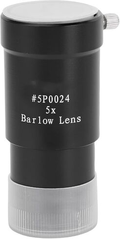 Barlow Lens, 1.25 Inch 5X Magnification Astronomy Barlow Lens with Multi Layer HD Coating, for Telescope Eyepiece Observation of Moon in Saudi Arabia