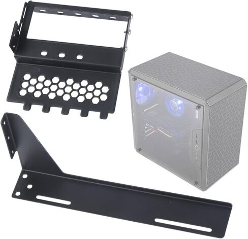 SXJ-B GPU قوس معدني عمودي لتحويل زاوية بطاقة الرسومات في حالة الكمبيوتر الشخصي جبل قوس حامل زاوية قابل للتعديل لحالة الكمبيوتر المكتبي in Kuwait