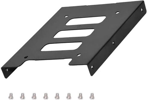 Desktop PC 2.5" to 3.5" Drive Converter Kit 2.5in to 3.5in SSD Mounting Adapter Bracket with 40cm Line SSD Mounting Bracket Kit Computer Case Accessory Adapter Drive Bay Holder in Kuwait