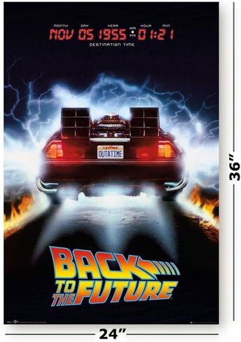 ملصق توقف عبر الإنترنت إلى المستقبل - ملصق فيلم (DeLorean - الوجهة 05 نوفمبر 1955) (الحجم 24 "× 36") in Saudi Arabia