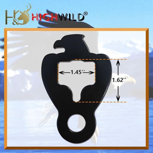 Highwild T-Post Target Hanger (نمط النسر الأصلع) | AR500 يستهدف سلسلة معلقة بخطاف على شكل حرف S in Kuwait