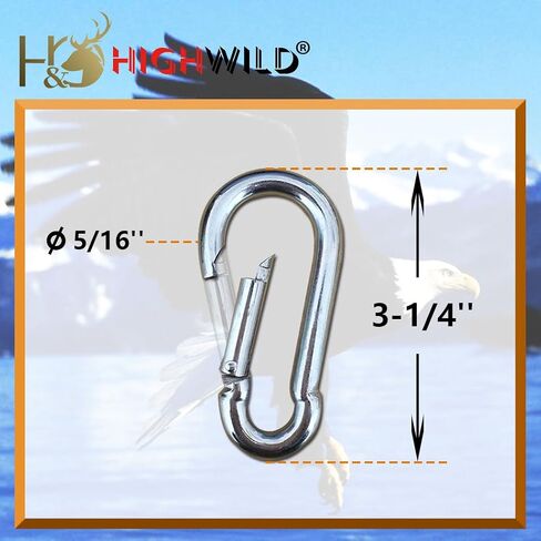 Highwild T-Post Target Hanger (نمط النسر الأصلع) | AR500 يستهدف سلسلة معلقة بخطاف على شكل حرف S in Kuwait