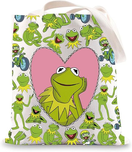 BWWKTOP Muppet الضفدع حقيبة كروسبودي كيرميت الضفدع هدية كيرميت الضفدع شخصية حقيبة كتف الغناء الضفدع هدية الضفدع ميرش in Kuwait