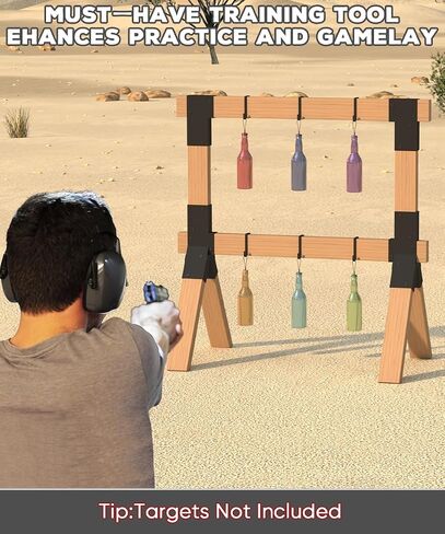 2x4 Target Stand Brackets, Heavy Duty Metal Shooting Target Holder with 12 Hooks for Sihouette & Practice, AR500 Steel Target Hanger Y&T Connectors Rack for Shooting Brackets, 1 Pack in Kuwait
