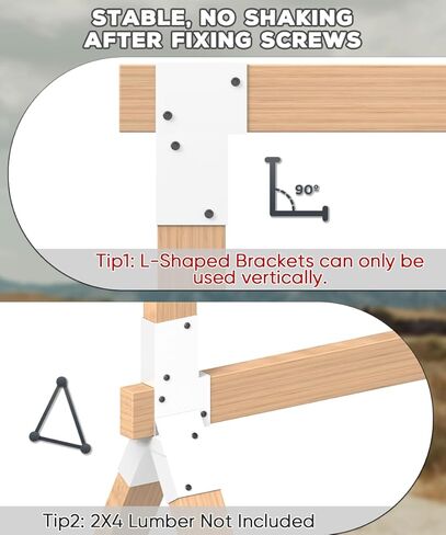 دعامات حامل الهدف 2x4 | حامل هدف الرماية المعدني شديد التحمل مع 12 خطافًا للمحاكاة والتمرين، رف موصلات Y&T من الفولاذ AR500 لدعامات التصوير، عبوة واحدة in Kuwait