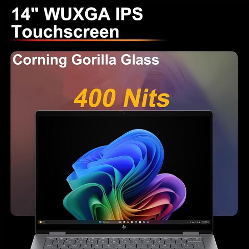 كمبيوتر محمول HP OmniBook X Flip 2 في 1 مقاس 14 بوصة WUXGA IPS Touch (400nits) AMD 6-core Ryzen AI 5 340 (ما يصل إلى 50 سطحًا) ذاكرة الوصول العشوائي 16 جيجابايت و512 جيجابايت SSD لمصمم الأعمال المحترف Win11Pro ICP Hub/Copilot+ AI PC in Saudi Arabia