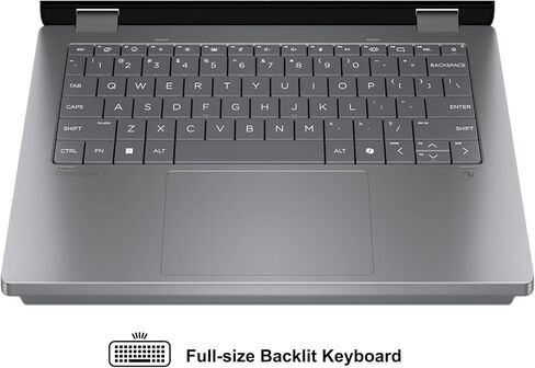 كمبيوتر محمول HP OmniBook X Flip 2 في 1 مقاس 14 بوصة WUXGA IPS Touch (400nits) AMD 6-core Ryzen AI 5 340 (ما يصل إلى 50 سطحًا) ذاكرة الوصول العشوائي 16 جيجابايت و512 جيجابايت SSD لمصمم الأعمال المحترف Win11Pro ICP Hub/Copilot+ AI PC in Saudi Arabia