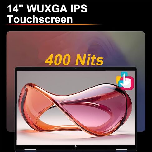 HP OmniBook X Flip 2-in-1 Laptop 14" WUXGA IPS Touch (400nits) Intel 8-core Ultra 7 256V (Up to 47 Tops) 16GB RAM 1TB SSD for Creator Designer Business Professional Win11Pro ICP Hub/Copilot+ AI PC in Saudi Arabia