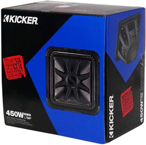 (2) مضخم صوت السيارة Kicker L7S82 مقاس 8 بوصة بقدرة 1800 وات Solobaric L7S Solo-baric 44L7S8-2 in Saudi Arabia