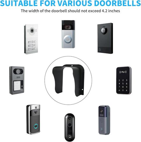 غطاء المطر لجرس الباب، غطاء جرس الباب الدائري المقاوم للماء، غطاء جرس الباب الدائري المضاد للوهج، غطاء نظام التحكم في الوصول، مناسب للوحة مفاتيح التحكم في الوصول، قفل بصمات الأصابع، لوحة المفاتيح الخارجية، إلخ in Kuwait