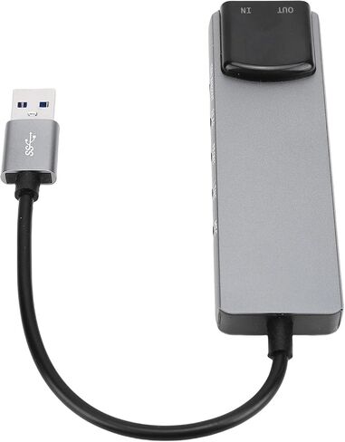 Asixxsix USB Sound Card, High Resolution Music External Sound Card with SPDIF Digital Sound, Plug and Play, 5.1 7.1 Dual Channel Output, for Laptop PC, Gaming, Movies, Music in Saudi Arabia
