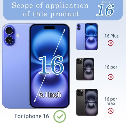 16 قطعة بديلة للزجاج الخلفي مع كابل مرن للشحن اللاسلكي وإطار الكاميرا جميع الأجزاء لهاتف iPhone 16 (6.1 بوصة أسود) استبدال شريط مقاوم للماء للمعدات in Saudi Arabia