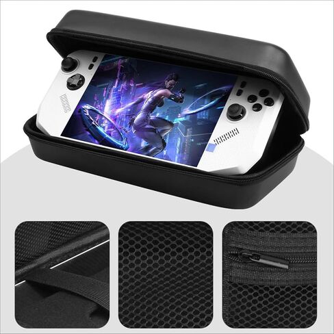 حقيبة حمل لجهاز Lenovo Legion Go S/Legion Go/MSI Claw 8 AI+/MSI Claw 8 AI+ Polar Tempest Edition، غطاء حقيبة صلب للسفر مع وضع الحامل وجيب شبكي لوحدة تحكم الألعاب المحمولة مقاس 8 بوصات in Saudi Arabia