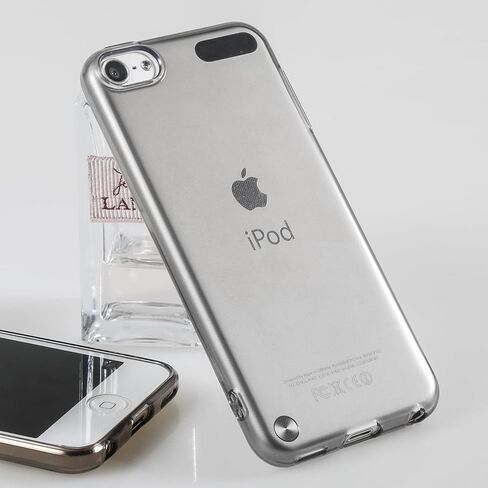 متوافق مع حافظة iPod Touch 7/6/5 من السيليكون وغطاء واقٍ مقاوم للصدمات لجهاز Apple iPod Touch 7/6/5th Generation (شفاف) in Saudi Arabia