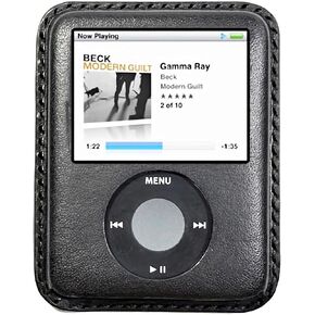 for iPod Nano 3 case, Leather Handmade Nano 3rd Generation Leather case (挂钩/蓝色) in Saudi Arabia