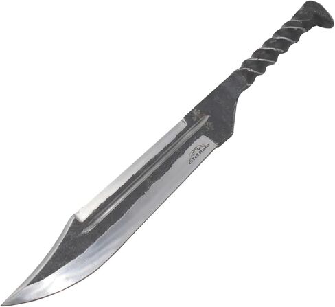 Railroad Spike High Carbon Steel Blade Fix Blade Knife with Leather Carrying Case. (5050) in Kuwait