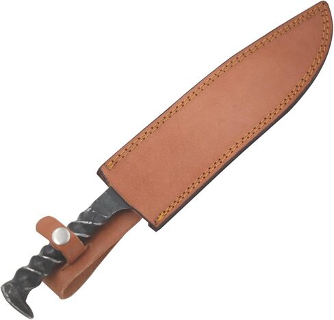Railroad Spike High Carbon Steel Blade Fix Blade Knife with Leather Carrying Case. (5050) in Kuwait