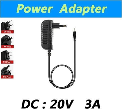 محول طاقة AC100-240V AC إلى DC 20V 3A DC4.0 * 1.7 مم (قابس المملكة المتحدة) in Saudi Arabia