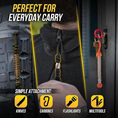 M-Tac Knife Lanyard with Bead – Paracord Lanyard for Knives & EDC – Tactical Knife Fob Pull Cord – Durable Paracord Accessory in Kuwait