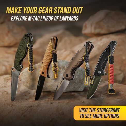 M-Tac Knife Lanyard with Bead – Paracord Lanyard for Knives & EDC – Tactical Knife Fob Pull Cord – Durable Paracord Accessory in Kuwait