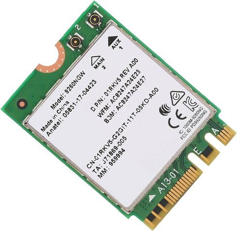بطاقة واي فاي 5G من Estink، بطاقة واي فاي لاسلكية مزدوجة النطاق 5.0 للكمبيوتر المحمول مع فتحة NGFF M.2 2.4 جيجا هرتز 5 جيجا هرتز 1.73 جيجا بايت في الثانية محول واي فاي عالي السرعة IEEE 802.11a b g n ac in Saudi Arabia