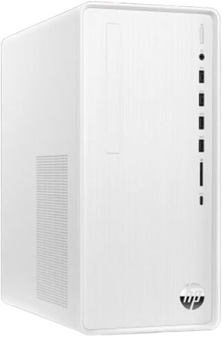 كمبيوتر مكتبي HP Pavilion TP01، Intel Core i5-14400، ذاكرة الوصول العشوائي 8 جيجا، 512 جيجا SSD، Intel UHD Graphics، Windows 11 Home - أبيض (متجدد) in Saudi Arabia