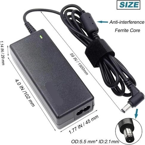 24V 2.5A AC Power Adapter with 5.5 x 2.1mm DC Jack(US Plug) in Saudi Arabia
