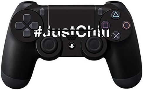 غلاف MightySkins متوافق مع وحدة تحكم Sony Playstation DualShock PS4 - Just Chill 2 | غطاء مغلف من الفينيل واقٍ ومتين وفريد ​​من نوعه | سهل التركيب والإزالة | صنع في الولايات المتحدة الأمريكية in Saudi Arabia