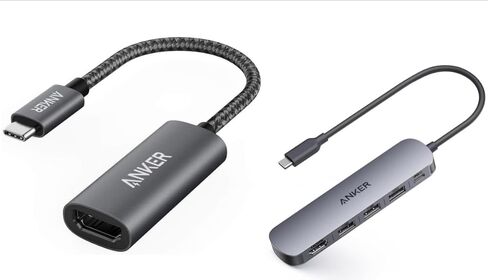 Anker USB C Hub, 5-in-1 USB Hub for Laptops&Anker USB C to HDMI Adapter (4K@60Hz) in Saudi Arabia