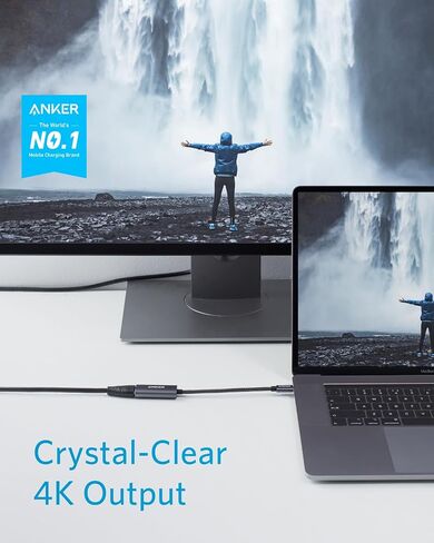 Anker USB C Hub, 5-in-1 USB Hub for Laptops&Anker USB C to HDMI Adapter (4K@60Hz) in Saudi Arabia