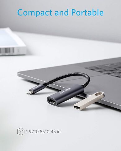 Anker USB C Hub, 5-in-1 USB Hub for Laptops&Anker USB C to HDMI Adapter (4K@60Hz) in Saudi Arabia