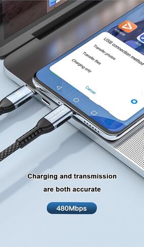 100W USB C to USB C Fast Charging Cable | PD 3.0 C to C Charger Cord with E-Marker Chip | Durable Nylon Braided 6 ft | Kave-Series Apex 100 in Saudi Arabia