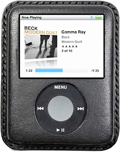 for iPod Nano 3 case, Leather Handmade Nano 3rd Generation Leather case (挂钩/蓝色) in Saudi Arabia