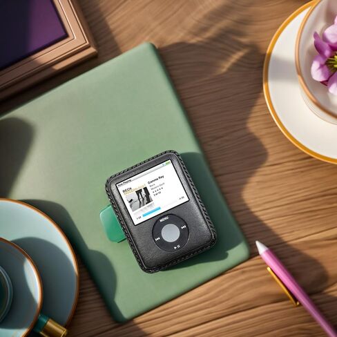 for iPod Nano 3 case, Leather Handmade Nano 3rd Generation Leather case (挂钩/蓝色) in Saudi Arabia