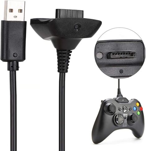 SUNGOOYUE Fast Charging Cable for Controller 1.5m, Stable Output, Material, Compatible with Handle (Black), SUNGOOYUEq34nsdg028-01 in Saudi Arabia