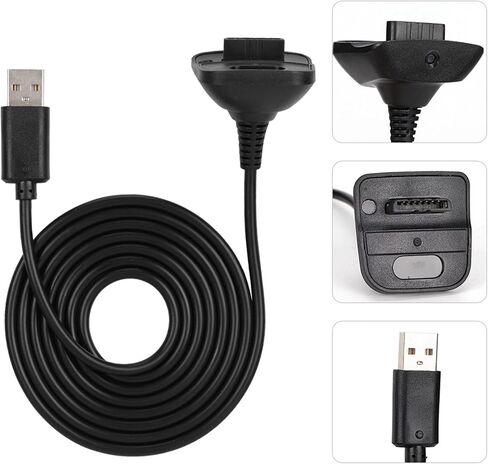 SUNGOOYUE Fast Charging Cable for Controller 1.5m, Stable Output, Material, Compatible with Handle (Black), SUNGOOYUEq34nsdg028-01 in Saudi Arabia