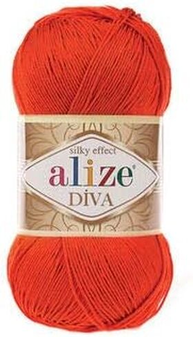 غزل الحياكة اليدوية 100% من الألياف الدقيقة غزل الأكريليك Alize Diva Silk Effect Thread الكروشيه فن الدانتيل الحرفية مجموعة من 4 شلات 400 جرام 1532 ياردة (132) in Kuwait
