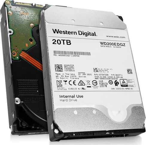 Western Digital WD Ultrastar 20TB Internal Hard Drive WD200EDGZ 3.5 Inch HDD SATA 6Gb/s 7200RPM 512MB Cache (Renewed) in Saudi Arabia