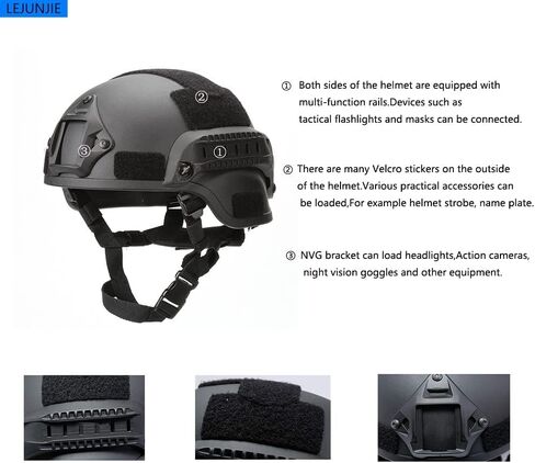 Airsoft Tactical Helmet with Detachable Anti Fog Airsoft Goggles, Tactical Full Face Protection, with Ear Protection, Front NVG Installation, and Side Rails in Saudi Arabia