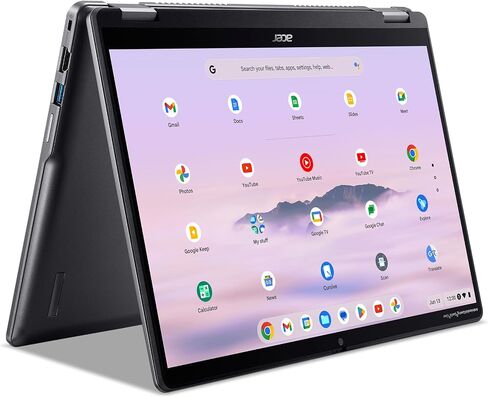 Acer Chromebook Plus Spin 514 Laptop with Google AI – 14" WUXGA 1920x1200 IPS Touch Display Intel Core 5 Processor 120U 8GB LPDDR5X 256GB SSD WiFi 6E FHD Webcam Chrome OS CP514-4HN-58BV (Renewed) in Saudi Arabia