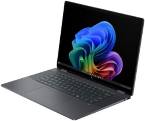 HP OmniBook X Flip AI 2-in-1 Laptop 16" (1920x1200) IPS WUXGA Touchscreen (Intel Ultra 5-226v, 16GB LPDDR5X, 512GB SSD, Backlit KB, Copilot, Thunderbolt 4, Win 11 Home) w/DKZ USB Port Expander in Kuwait