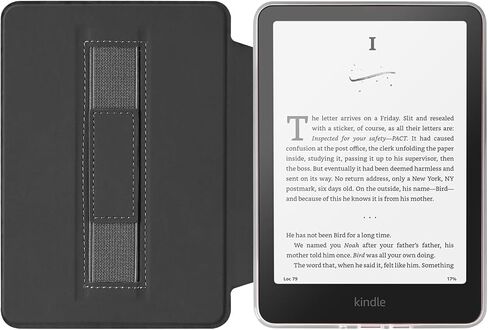MOROCK Detachable Magnetic Case for 7" Kindle Paperwhite and Colorsoft Paperwhite Signature Edition(12th Gen. 2024), PU Leather and PC Clear Back Cover with Hand Strap, Auto Wake/Sleep, Misty Blue in Kuwait