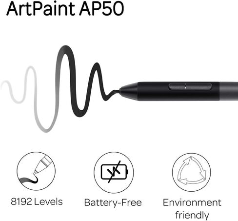 AP50 Battery-Free Stylus with 8192 Levels Pen Pressure Only for PD1161/PD1561/PD156Pro/PD1220/PD1320 Pen Display in Saudi Arabia