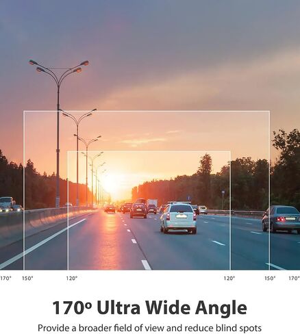 360° View Dash Cam 4 Channel Dash Cam Front Rear and Inside with 5GHz WiFi & App Control, 170°Wide Angle Camera for Car, Loop Recording, Night Vision, G-Sensor, Parking Mode, Included 32GB Card in Saudi Arabia